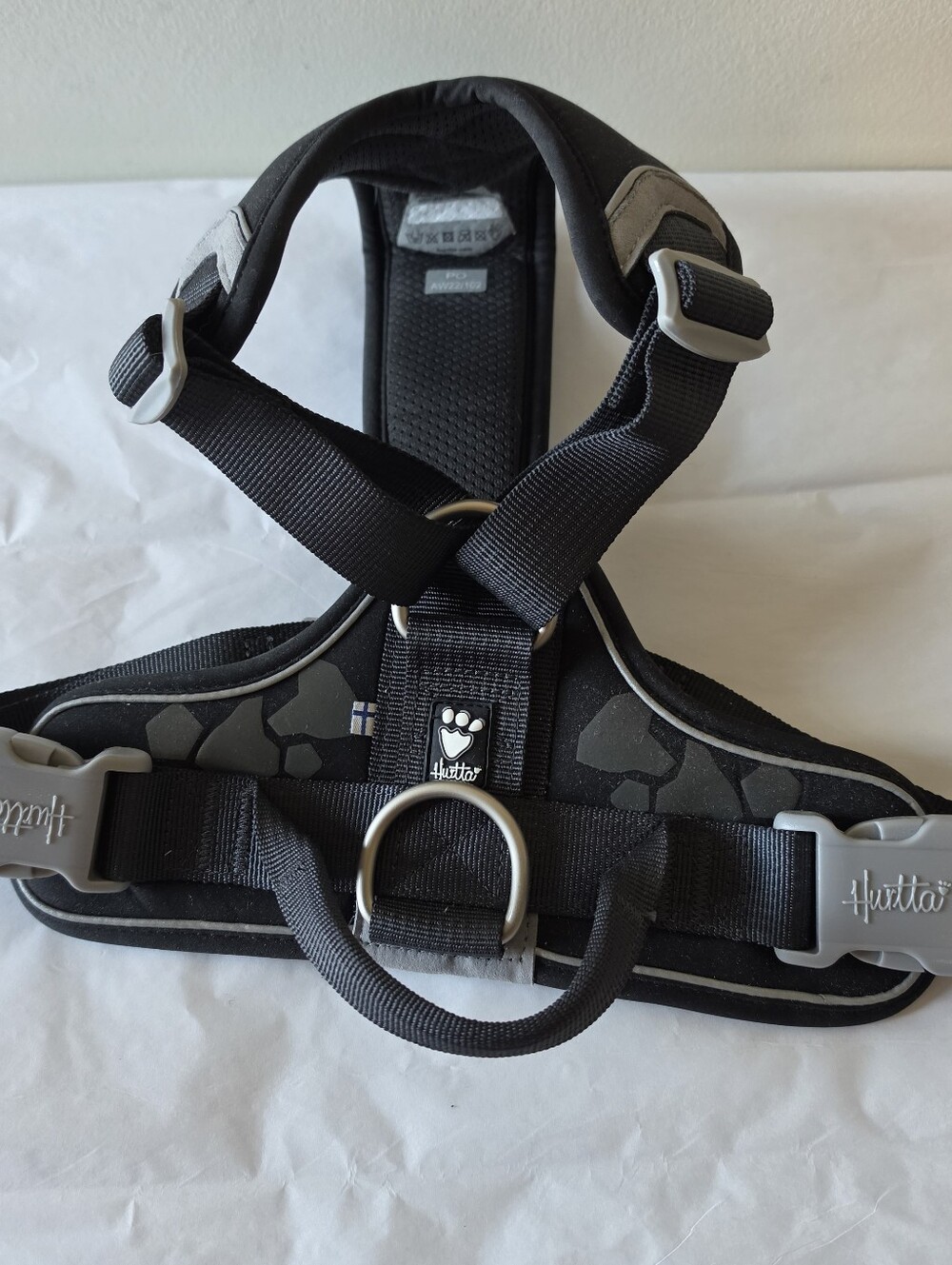 Hurtta Weekend Warrior Black Padded Dog Harness 60-80 cm 24-32 inch NWOT
